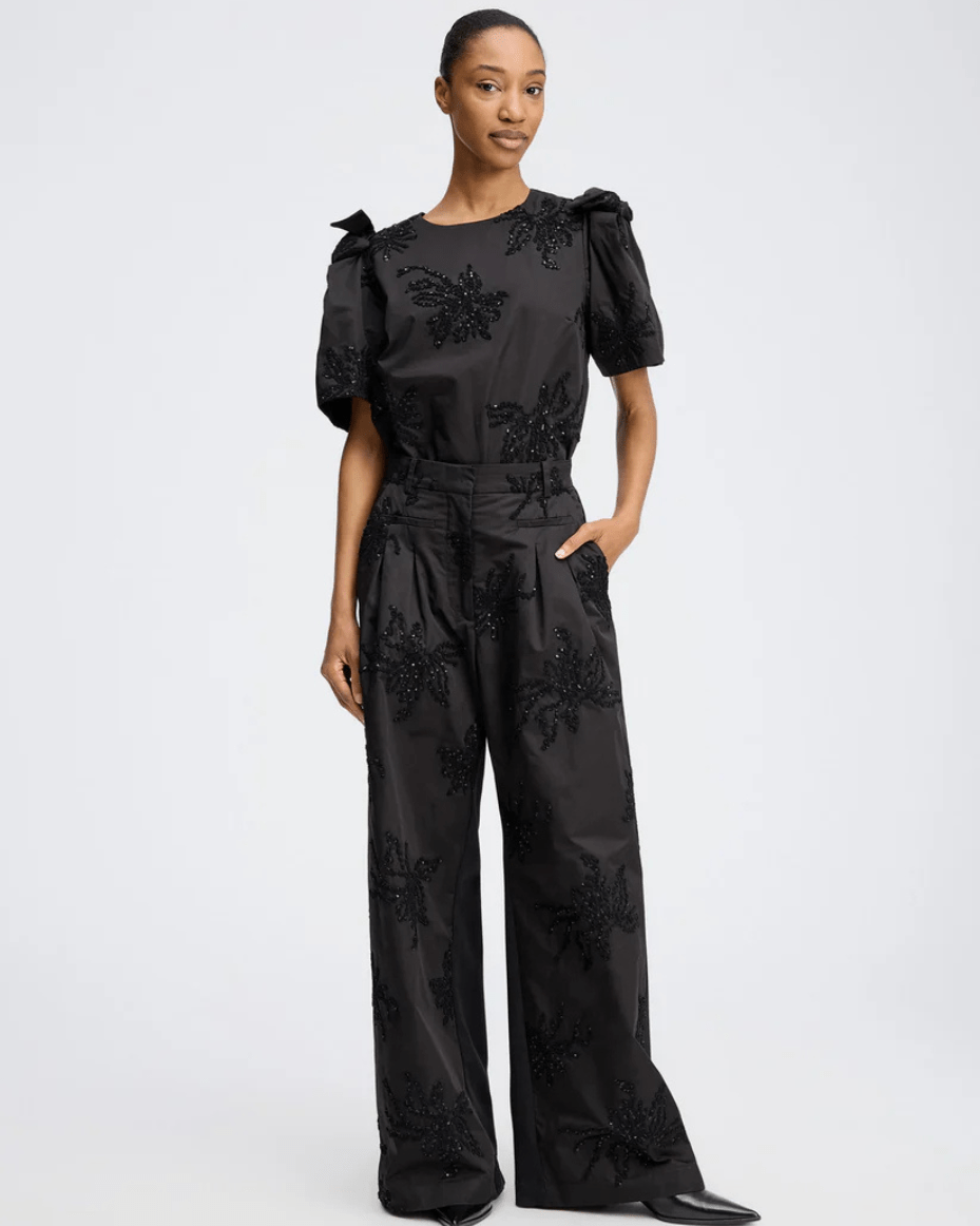 Munthe Ryme Top - MUNTHE - Luxe Leopard