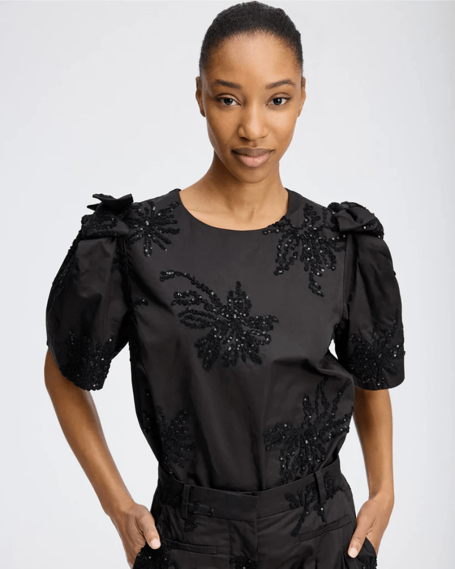 Munthe Ryme Top - MUNTHE - Luxe Leopard