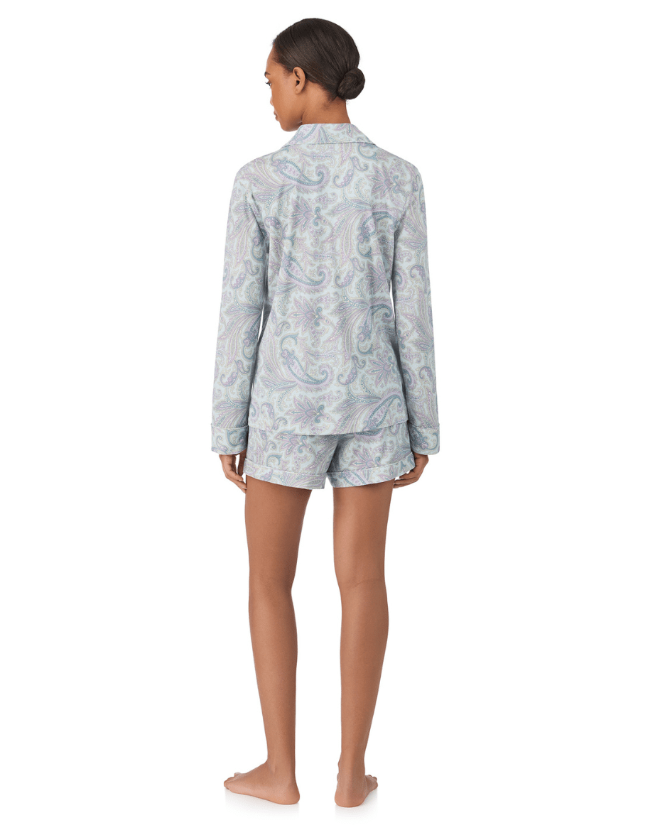 Ralph Lauren Long Sleeve Notch Collar Boxer PJ Set - RALPH LAUREN - Luxe Leopard