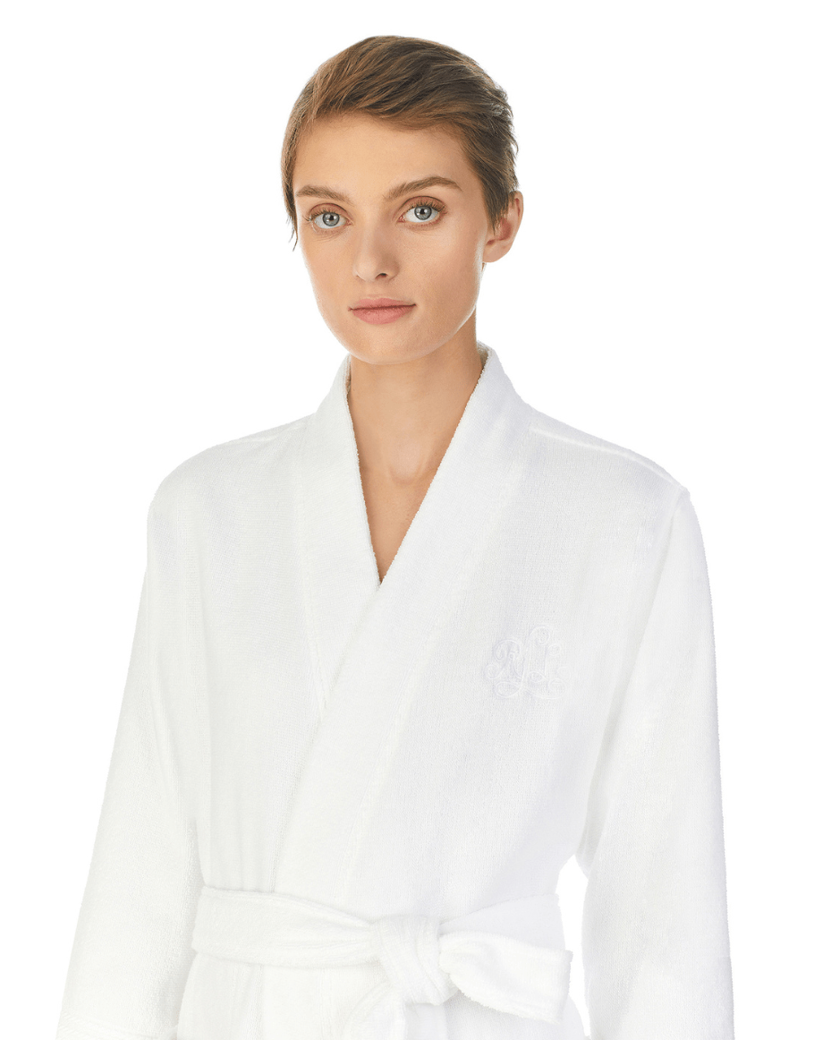 Ralph Lauren Woven Terry Greenwich Robe - RALPH LAUREN - Luxe Leopard