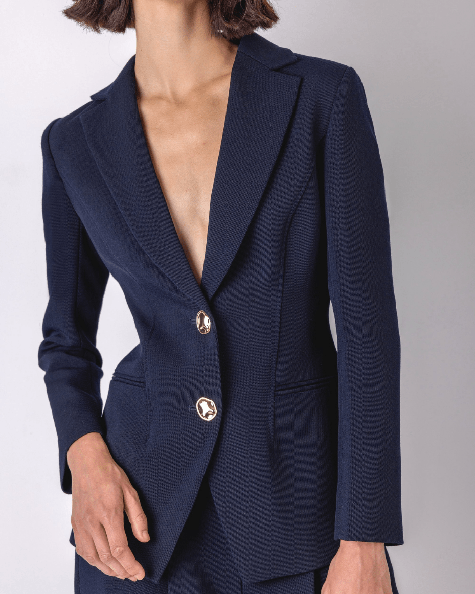 Vivere Sidney Structured Blazer - VIVERE - Luxe Leopard
