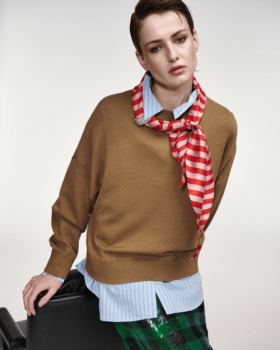 Essentiel Antwerp Kurtis Pullover With Scarf