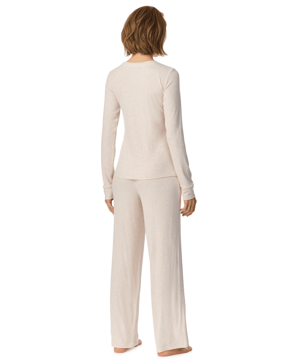 DKNY Long Sleeved Top & Pant Set in Blonde Heather - DKNY - Luxe Leopard