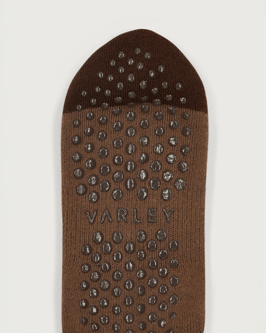 Varley Kendrick Grip Sock Deep Taupe