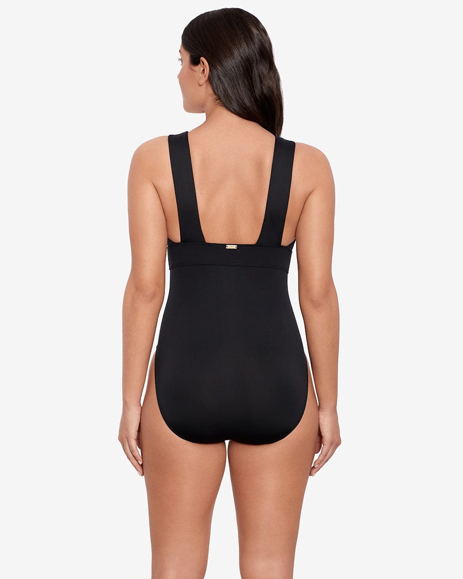 Ralph Lauren V Neck Swimsuit - RALPH LAUREN - Luxe Leopard