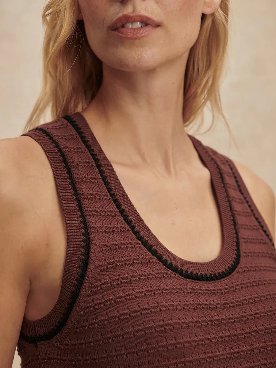 Varley Gideon Knit Tank Ironwood