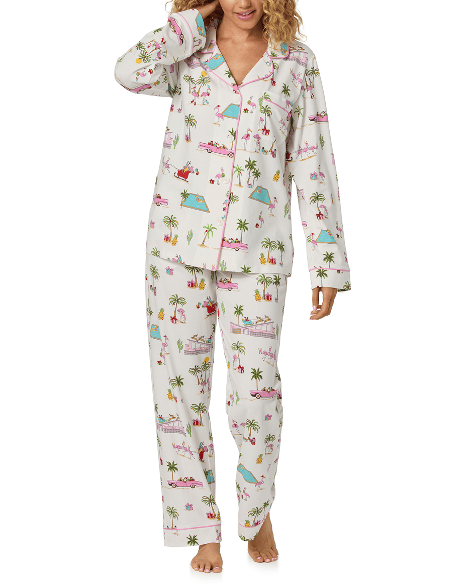 Bedhead Festive Flamingos Long Pj Set