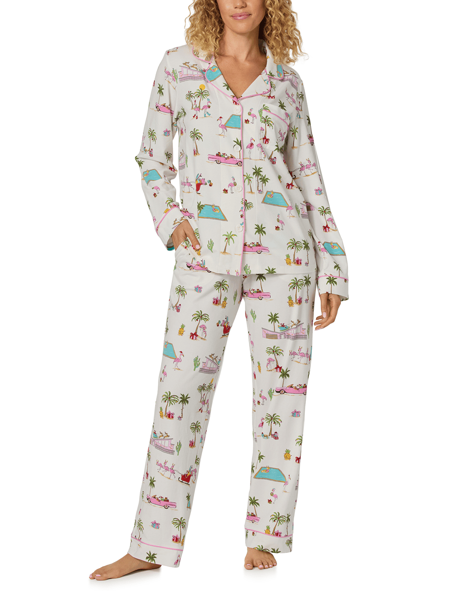 Bedhead Festive Flamingos Long Pj Set