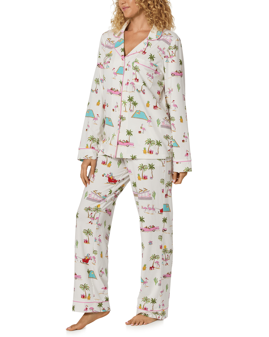 Bedhead Festive Flamingos Long Pj Set