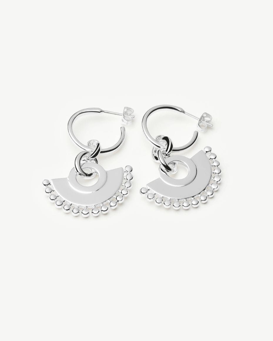 Missoma Zenyu Silver Chandelier Hoop Earrings