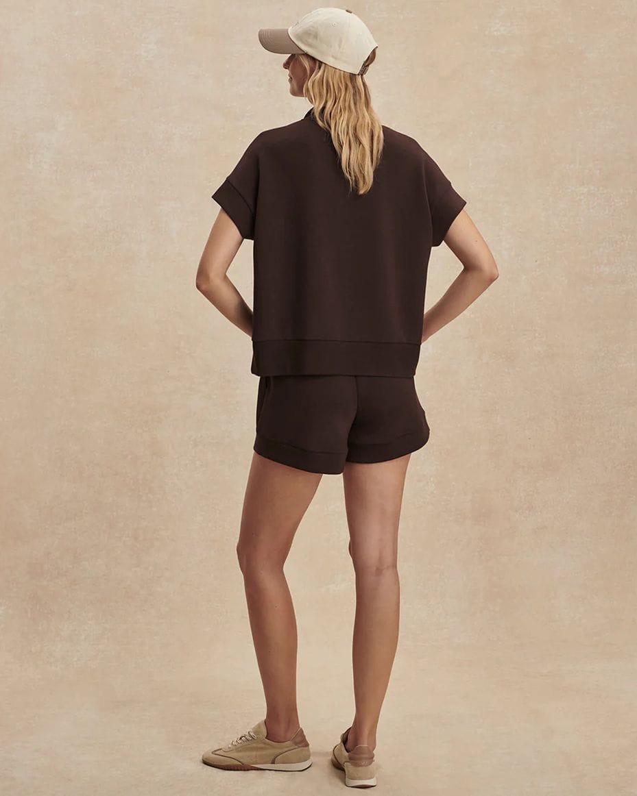Varley Ritchie Short Sleeved Sweat - VARLEY - Luxe Leopard