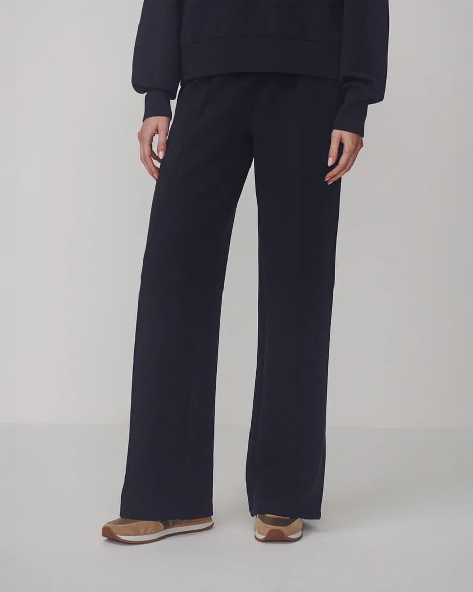 Varley The Wide Leg Pant 30 Navy - VARLEY - Luxe Leopard