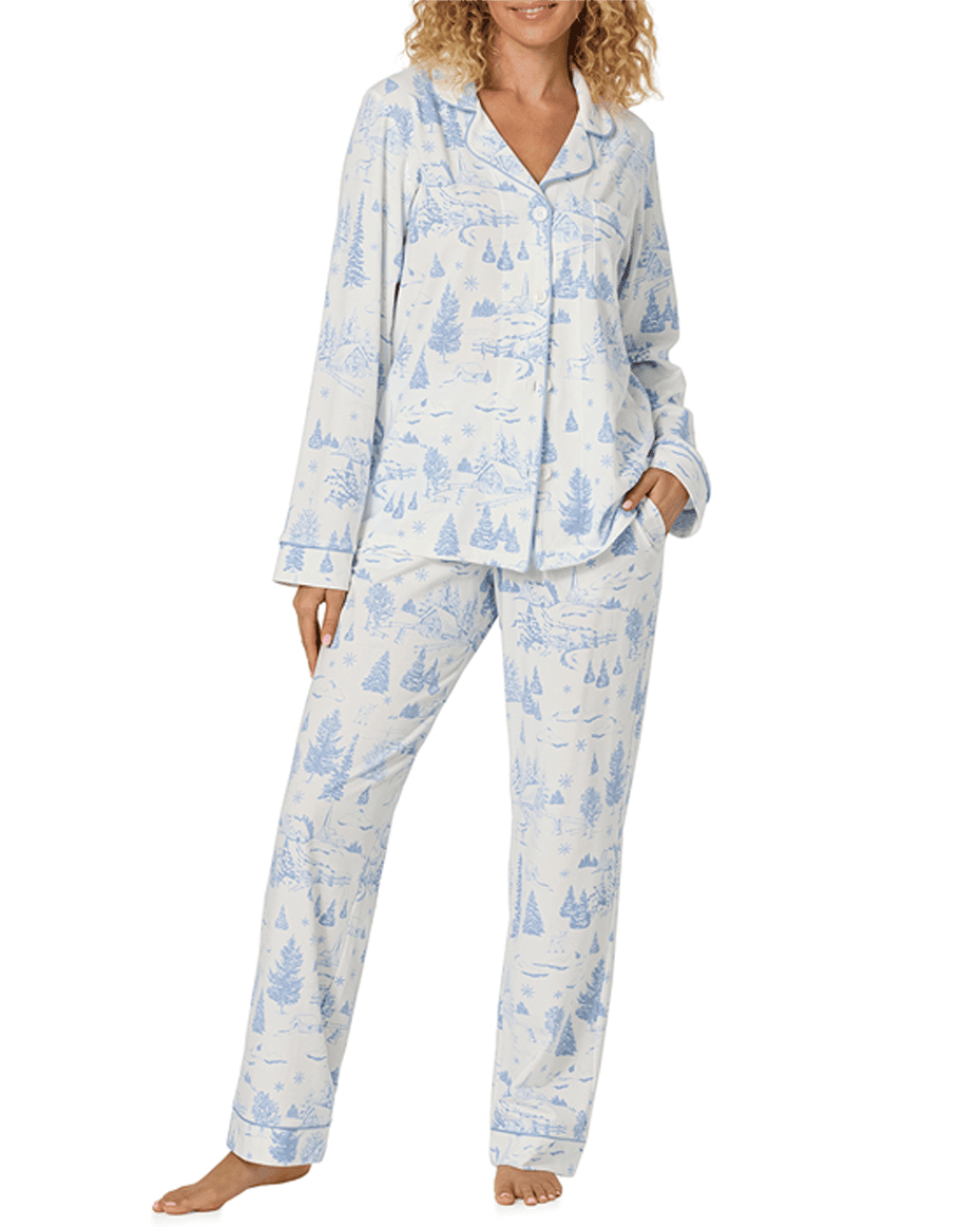 Bedhead Winter Wonderland Long Pj Set - BEDHEAD - Luxe Leopard