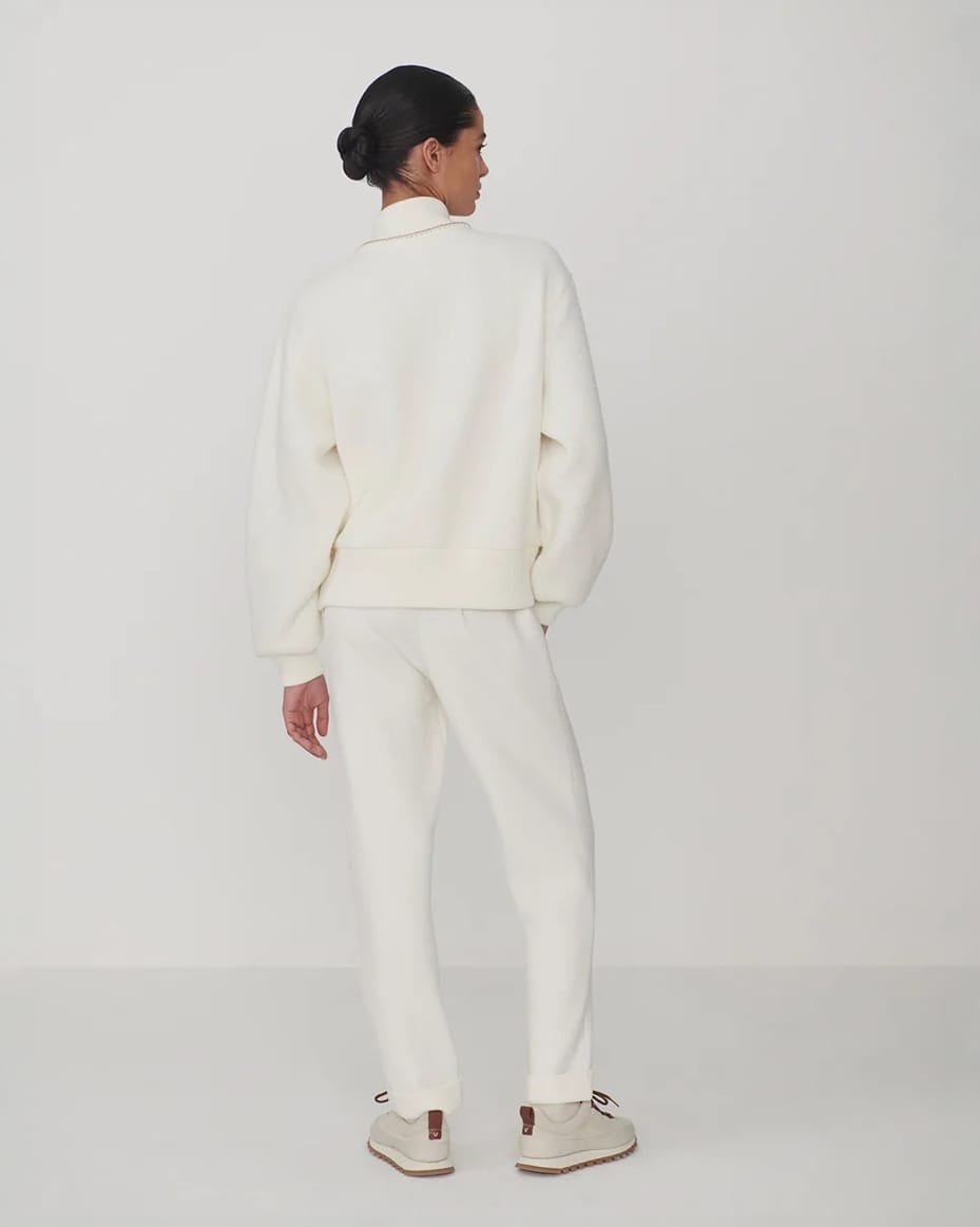 Varley Klaudia Fleece Jacket Egret - VARLEY - Luxe Leopard