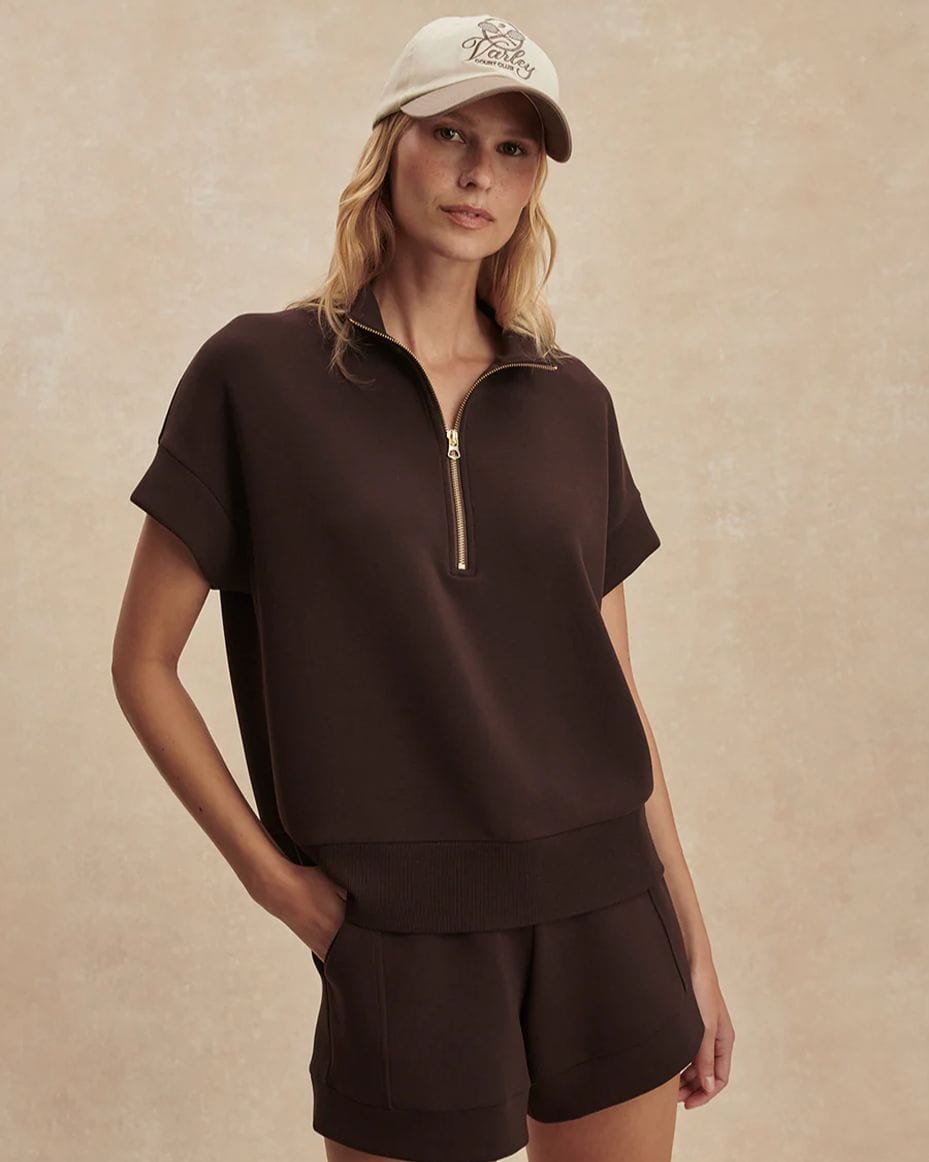 Varley Ritchie Short Sleeved Sweat - VARLEY - Luxe Leopard