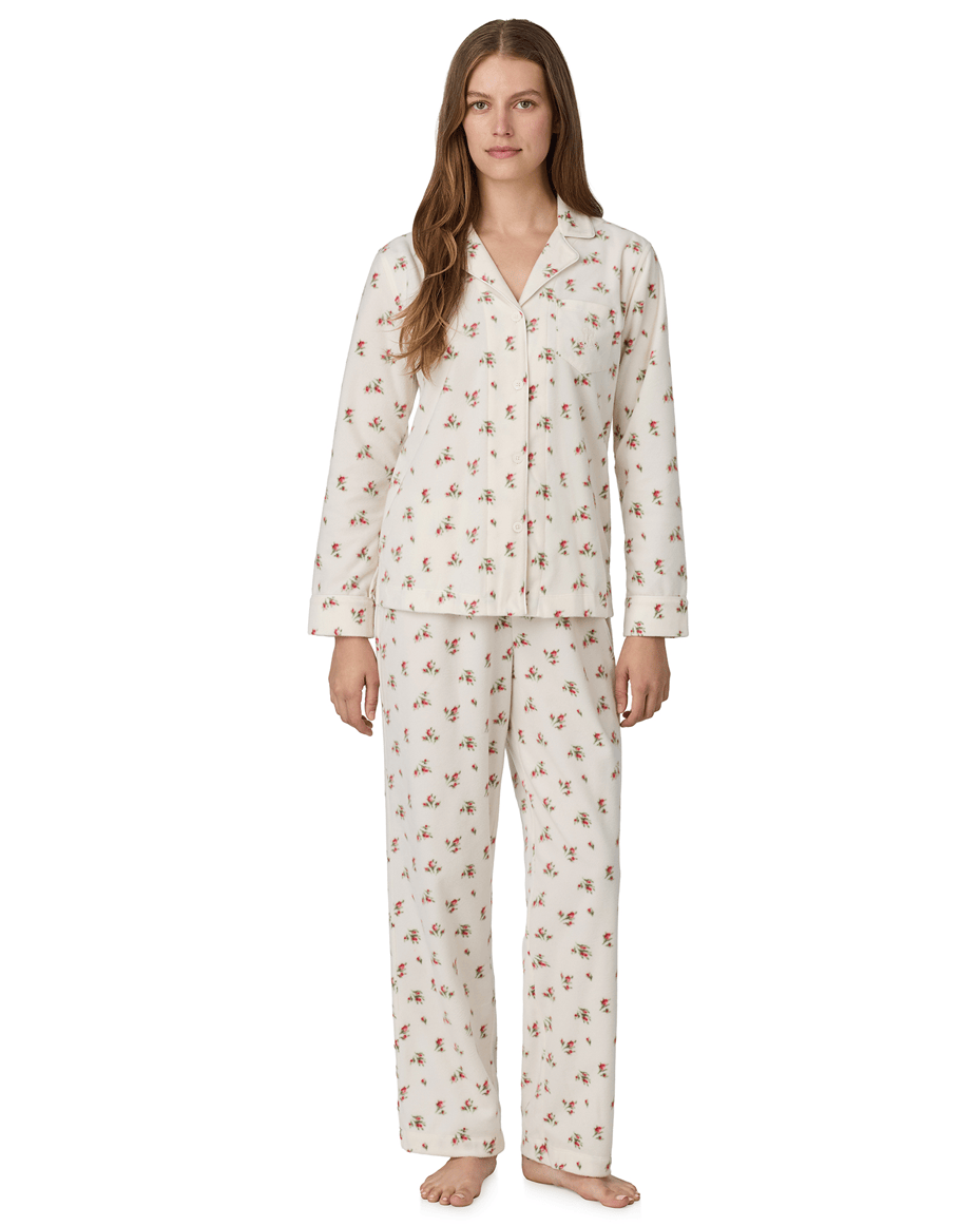 Lauren Ralph Lauren Long Pj Set in Cream Floral