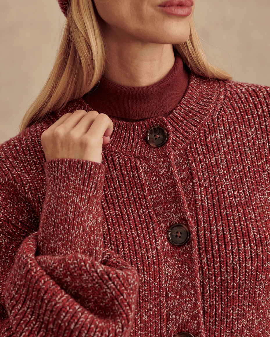 Varley Patricia Rib Cardigan - VARLEY - Luxe Leopard