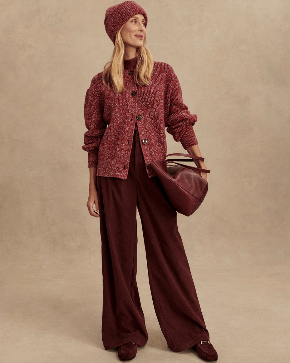 Varley Patricia Rib Cardigan - VARLEY - Luxe Leopard