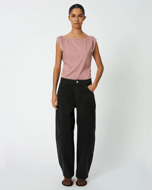 Stella Nova Barrel Fit Jeans in Almost Black
