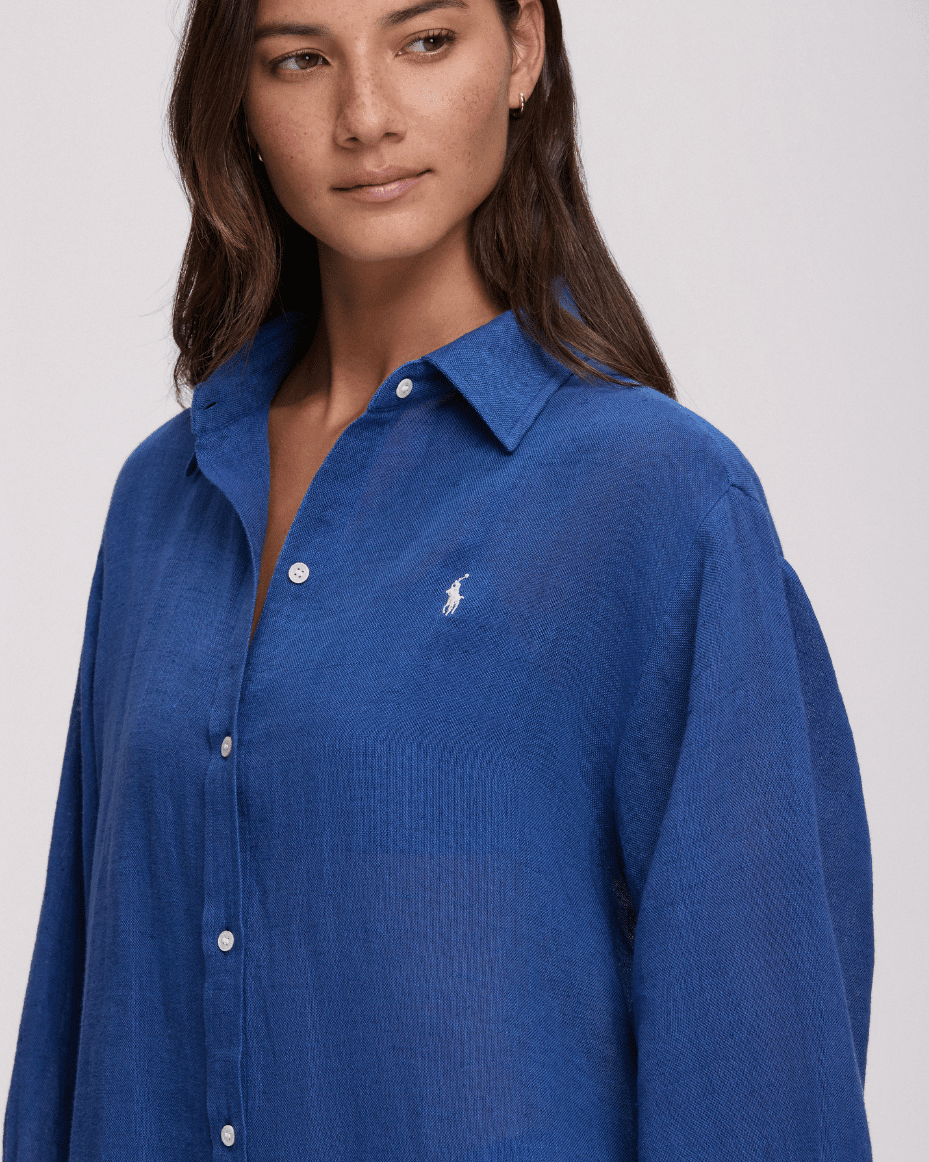 Polo Ralph Lauren Boyfriend Shirt Cover Up - POLO RALPH LAUREN - Luxe Leopard