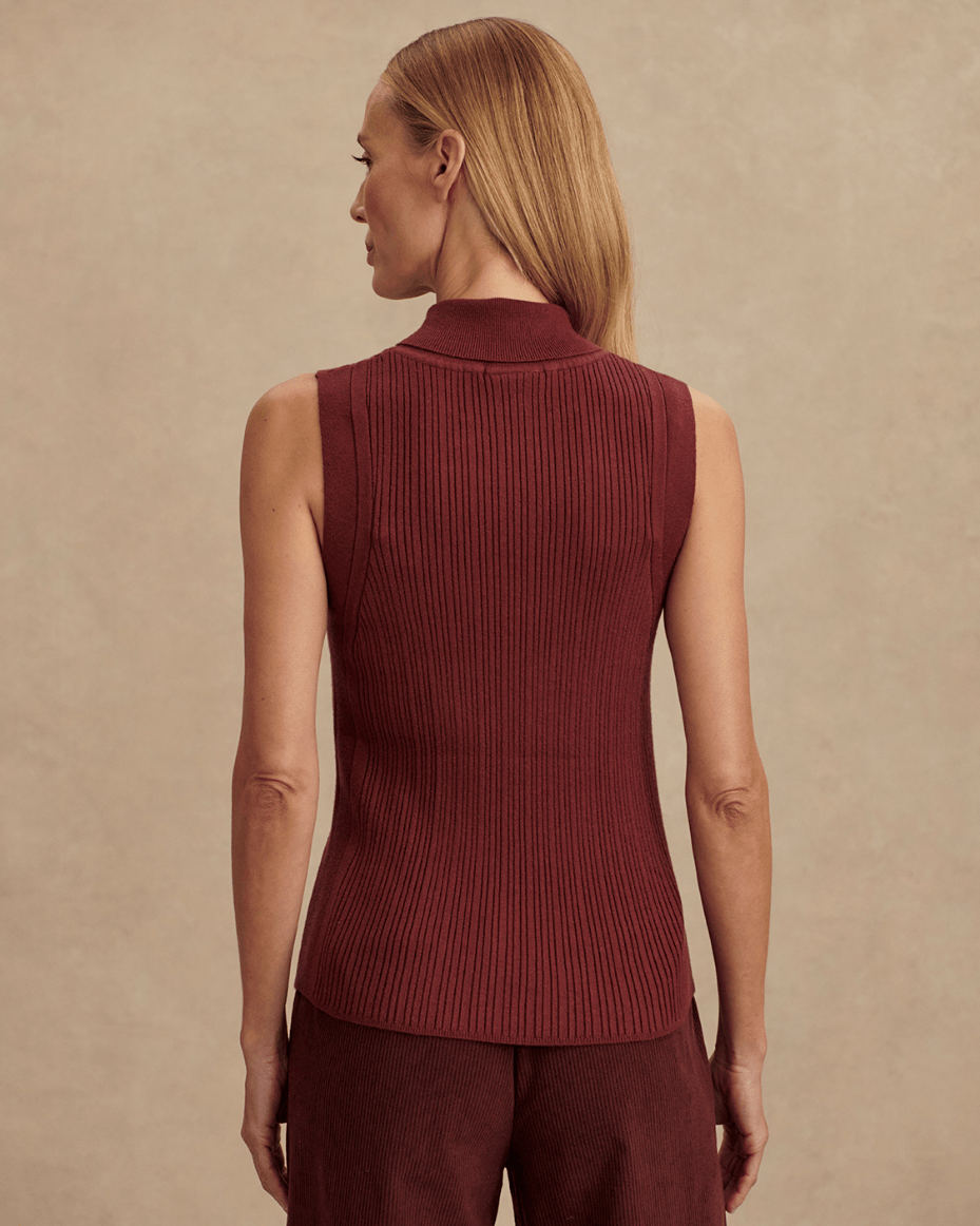 Varley Anastasia Rib Knit Tank - VARLEY - Luxe Leopard