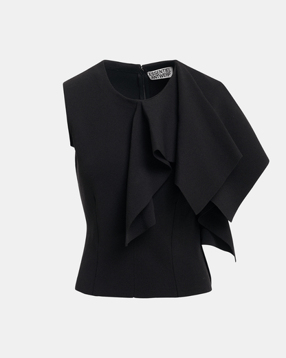 Essentiel Antwerp Know Knitted Top With Frill