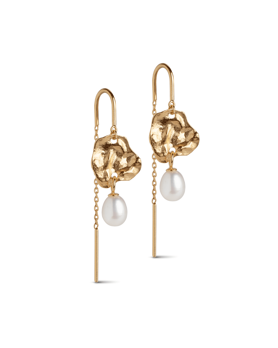 Enamel Copenhagen Kai Pearl Earring - Luxe Leopard