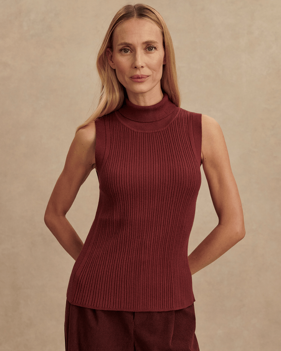 Varley Anastasia Rib Knit Tank - VARLEY - Luxe Leopard