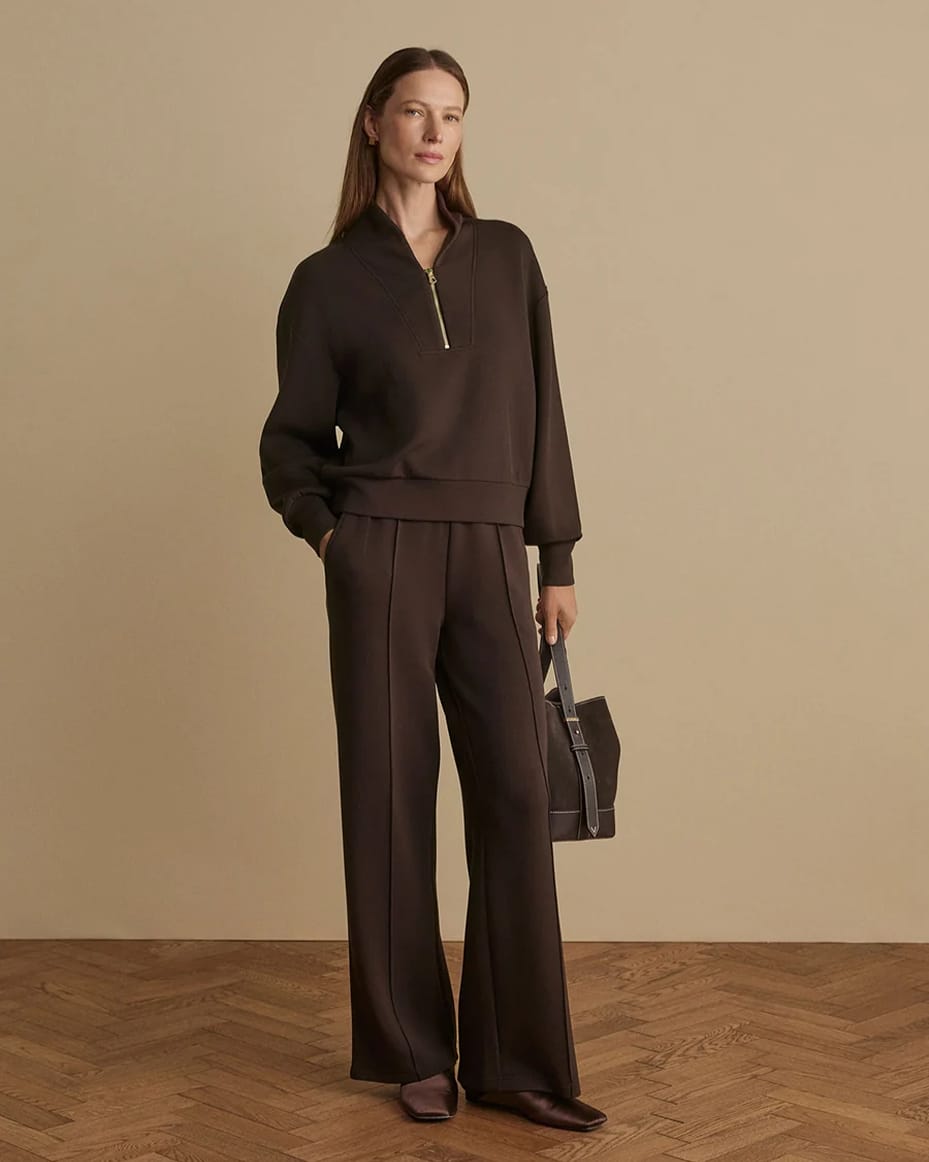Varley The Wide Leg Pant 30 Coffee Bean