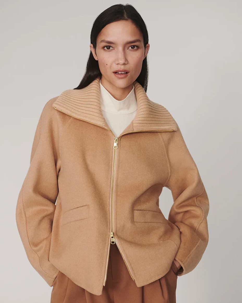 Varley Darnley Short Jacket Candied Ginger