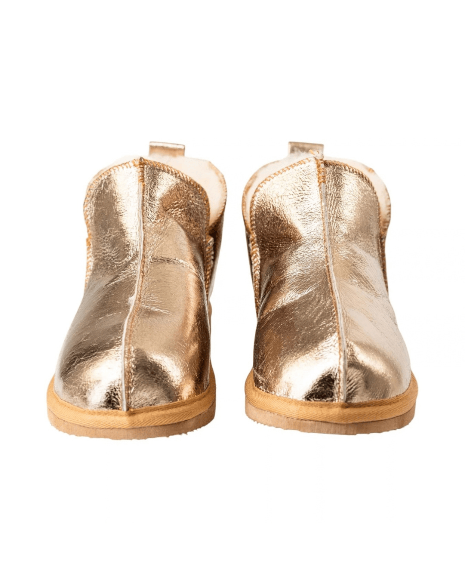 Shepherd of Sweden Annie Slippers in Gold