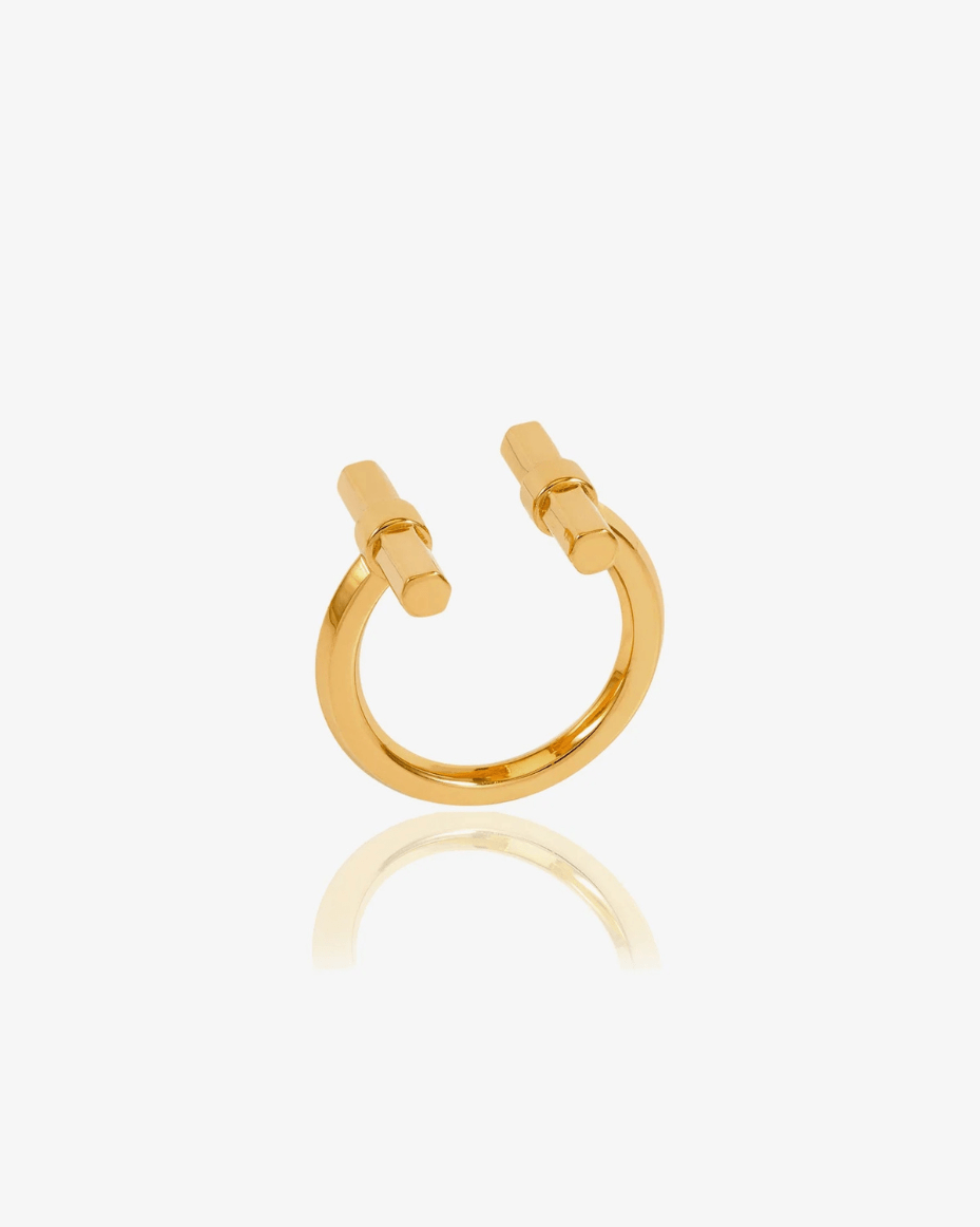 Rachel Jackson Adjustable Size T - Bar Ring - RACHEL JACKSON - Luxe Leopard