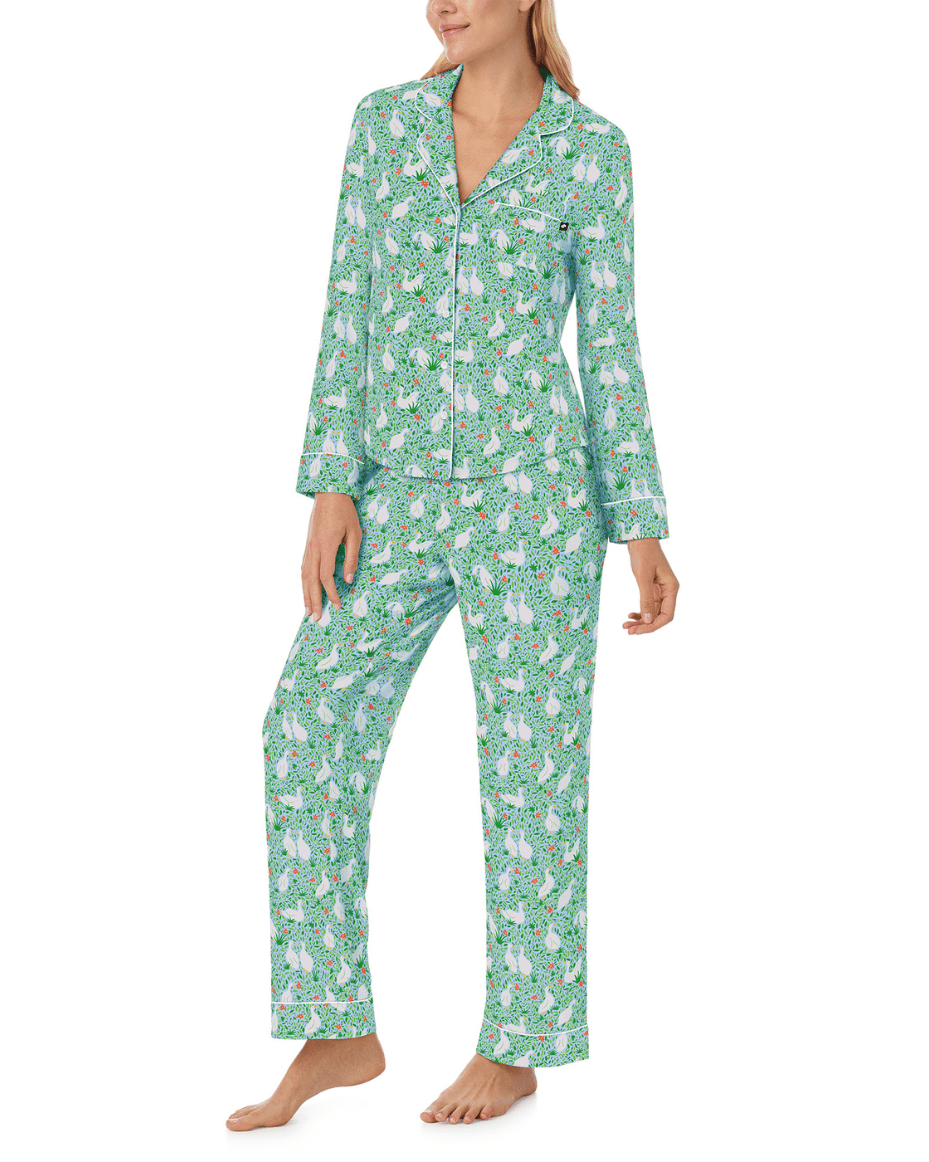 Kate Spade Long Sleep PJ Set - KATE SPADE - Luxe Leopard