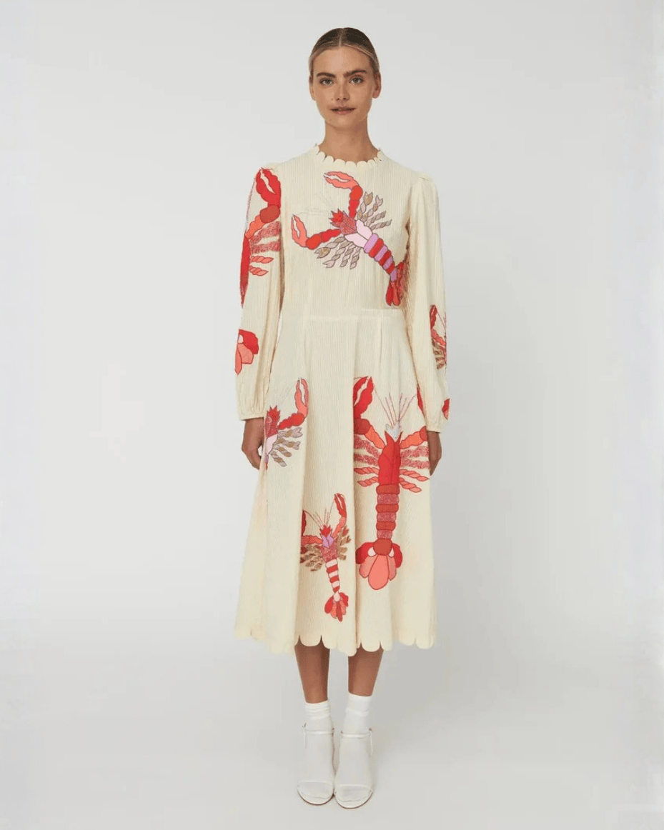 Stella Nova - Embroidered Maxi Dress - STELLA NOVA - Luxe Leopard