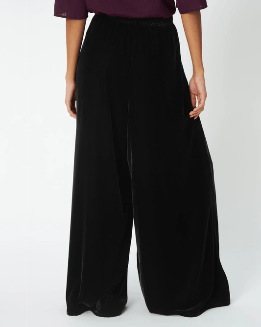 Stella Nova Velvet Volume Pants in Dark Brown