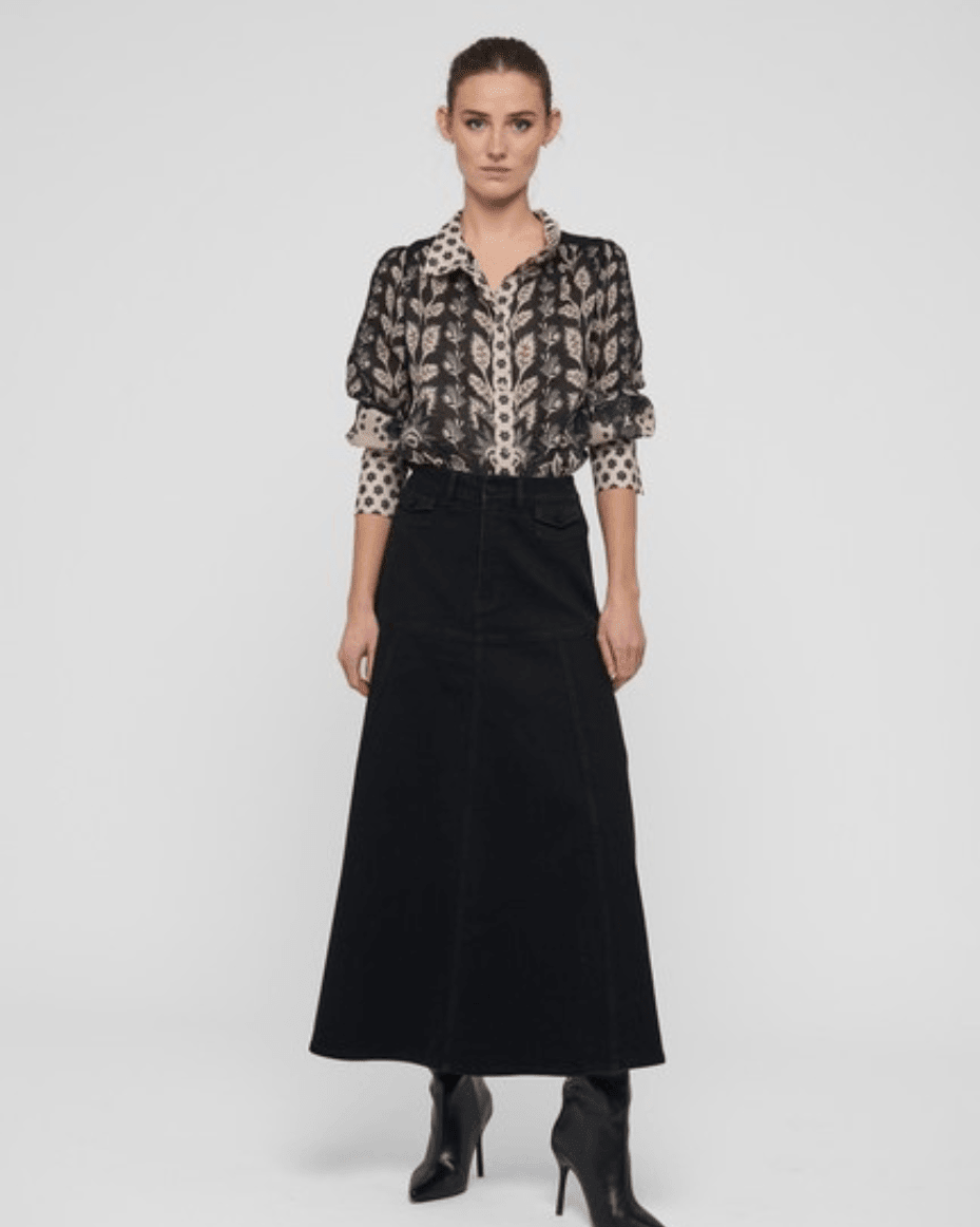 Dea Kudibal Amelie NS Blouse With Stand Collar - DEA KUDIBAL - Luxe Leopard