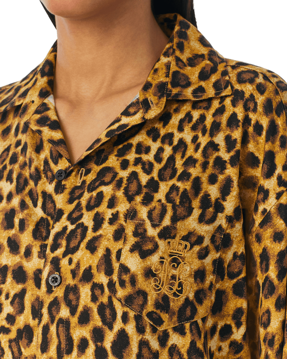 Ralph Lauren His Shirt Sleepshirt - Luxe Leopard