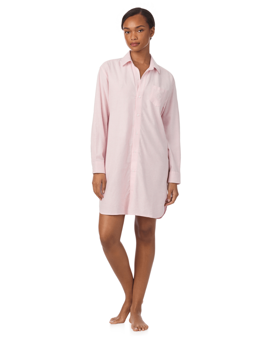 Ralph Lauren His Shirt Collar Sleepshirt - RALPH LAUREN - Luxe Leopard