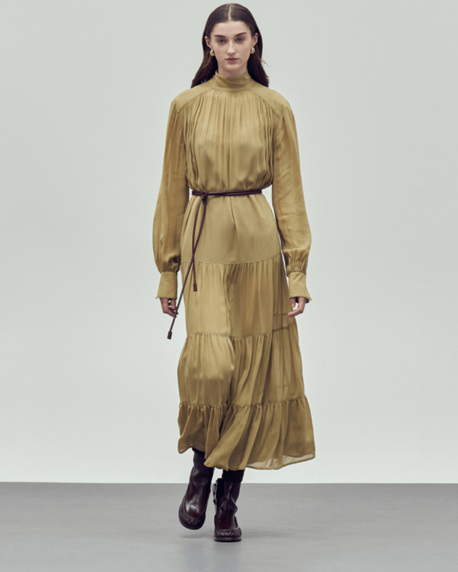 Devotion Twins Cobra Saffon Dress - DEVOTION TWINS - Luxe Leopard