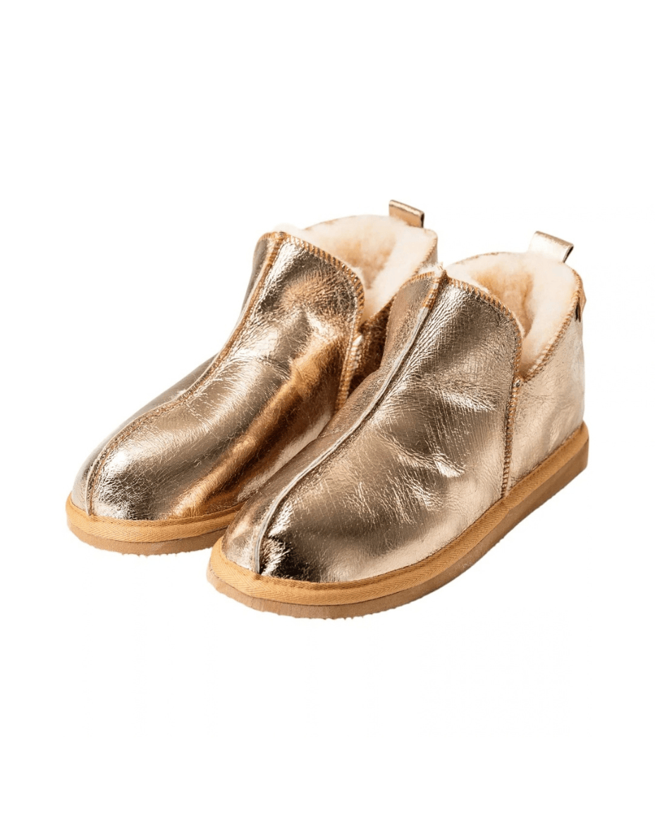 Shepherd of Sweden Annie Slippers in Gold