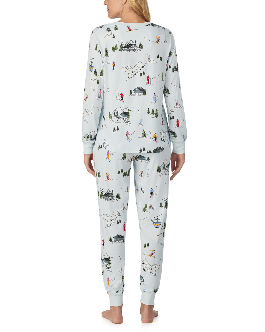 Kate Spade Long Sleeve Pullover Jogger PJ - KATE SPADE - Luxe Leopard