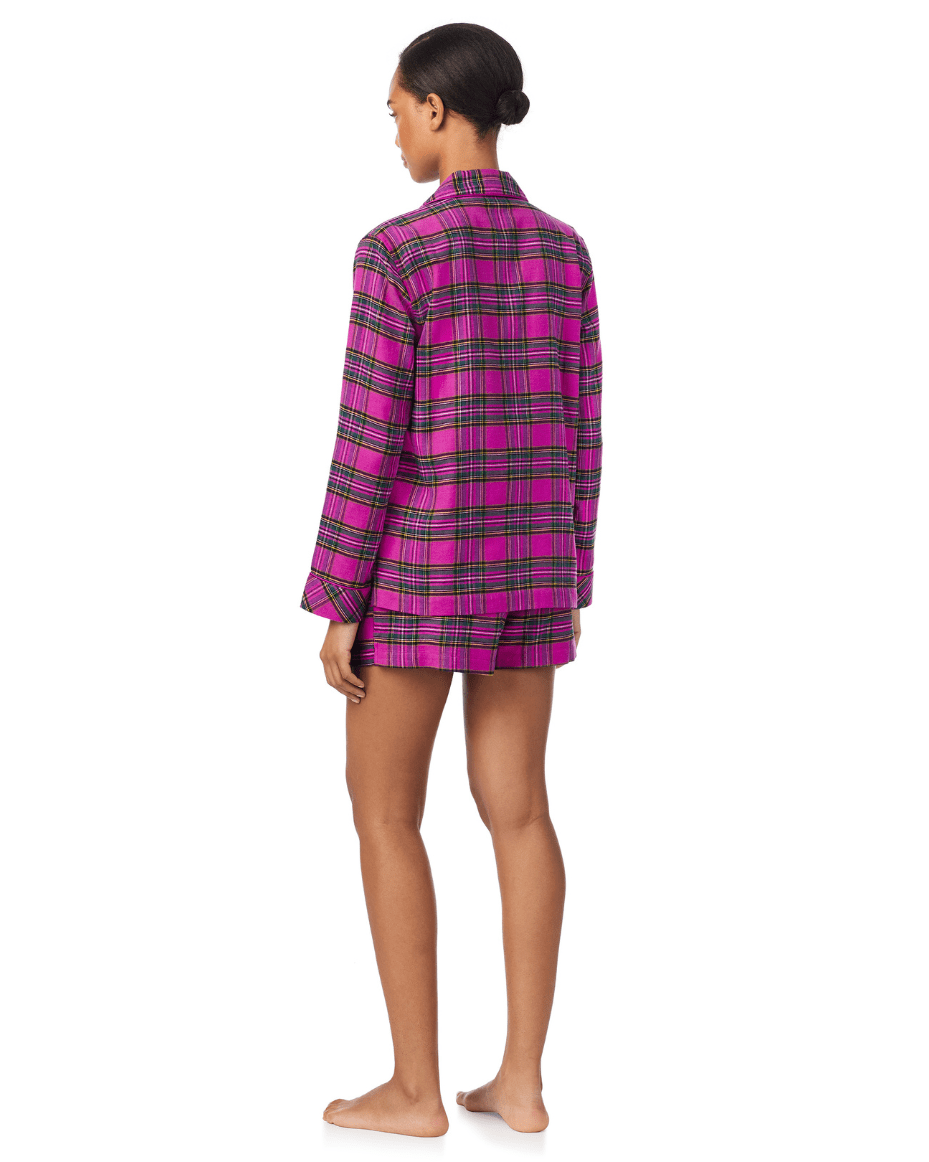 Ralph Lauren Long Sleep Notch Collar Boxer PJ Set - RALPH LAUREN - Luxe Leopard