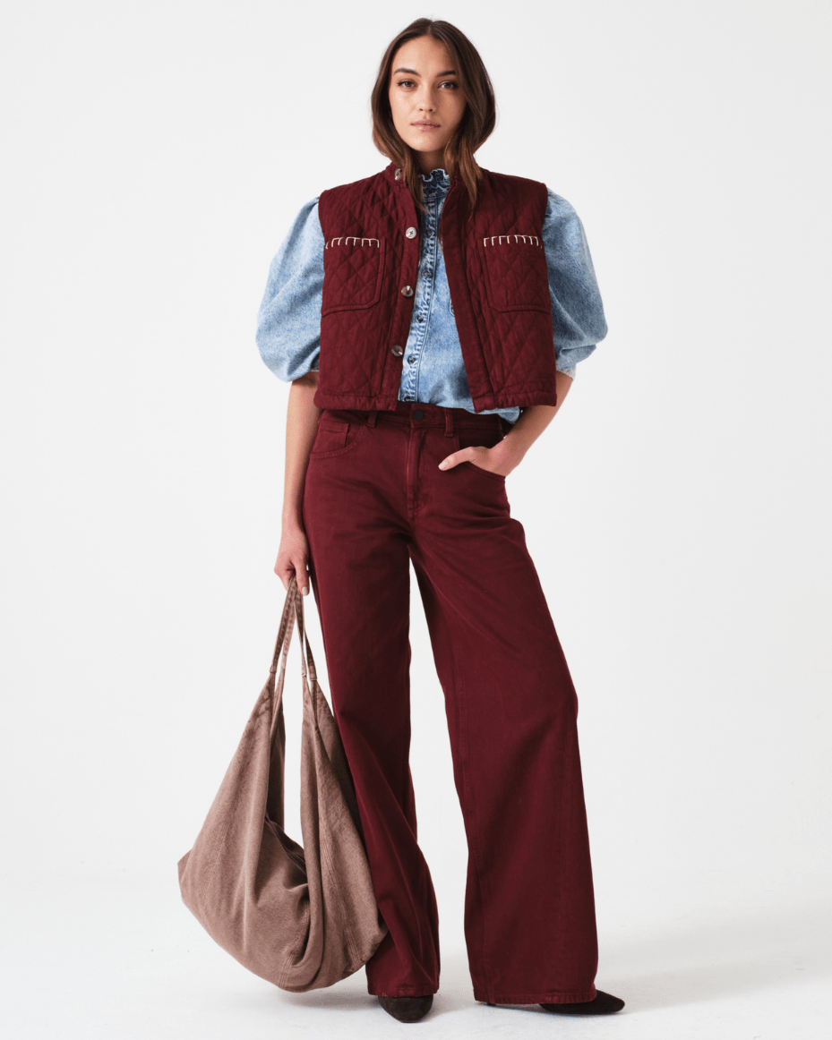 Seventy + Mochi Quilted Pablo Vest - SEVENTY + MOCHI - Luxe Leopard