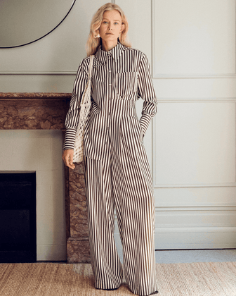 Vivere - Nellie High Waisted Palazzo Trouser - VIVERE - Luxe Leopard