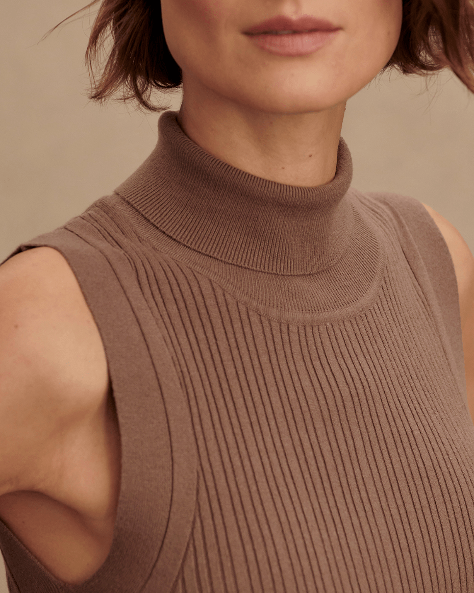 Varley Anastasia Rib Knit Tank - VARLEY - Luxe Leopard