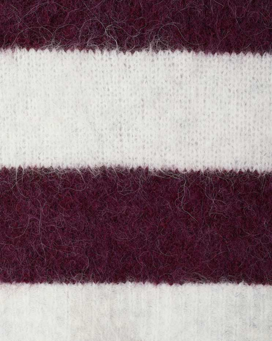 American Vintage Niby Knitted Vest Cranberry Stripe
