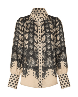 Dea Kudibal Amelie NS Blouse With Stand Collar - DEA KUDIBAL - Luxe Leopard