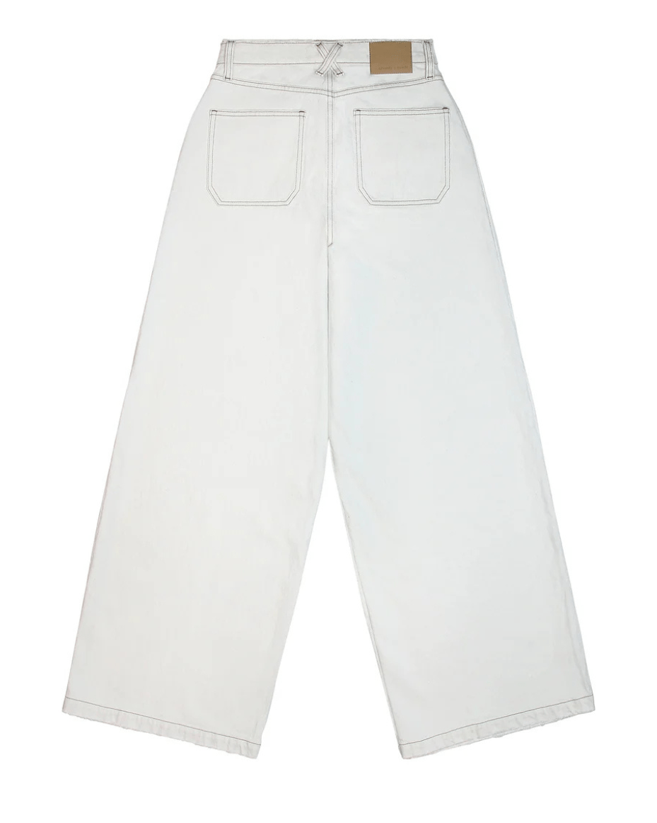 Seventy + Mochi Bay Jean in Ecru - SEVENTY + MOCHI - Luxe Leopard