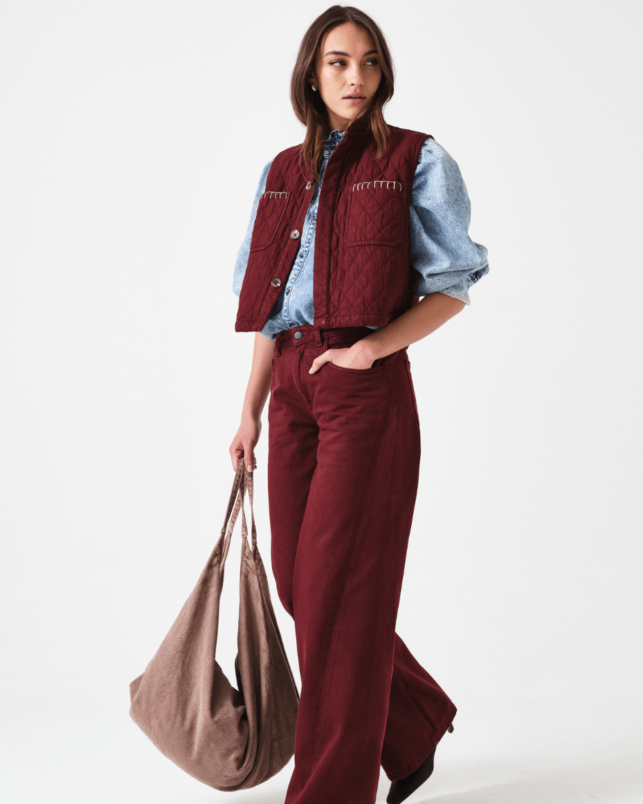 Seventy + Mochi Twisted Gracie Jean - SEVENTY + MOCHI - Luxe Leopard