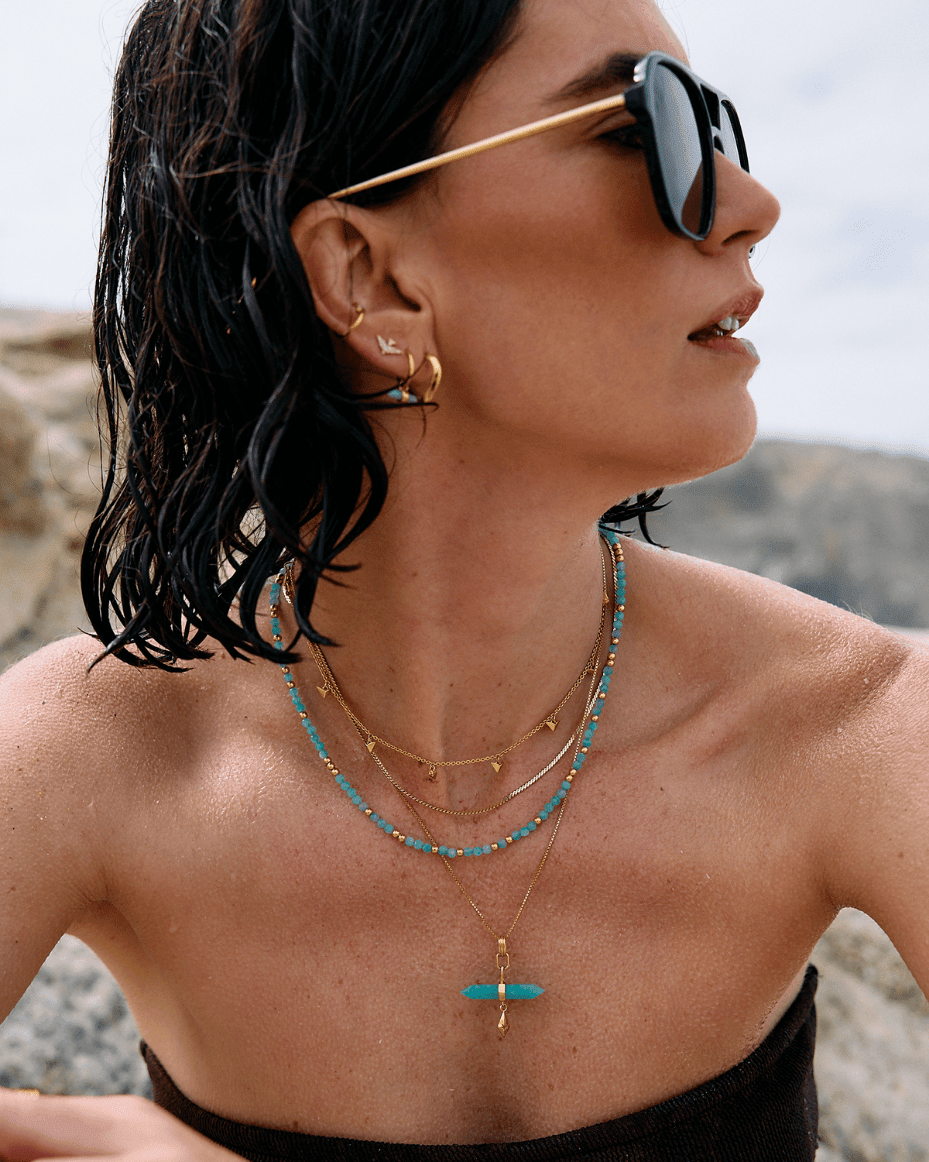 Rachel Jackson Dreamer Bird Choker Necklace - Luxe Leopard - Luxe Leopard